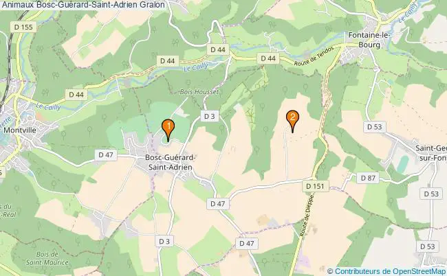 plan Animaux Bosc-Guérard-Saint-Adrien Associations animaux Bosc-Guérard-Saint-Adrien : 2 associations