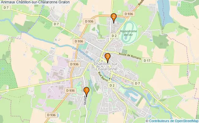 plan Animaux Châtillon-sur-Chalaronne Associations animaux Châtillon-sur-Chalaronne : 3 associations
