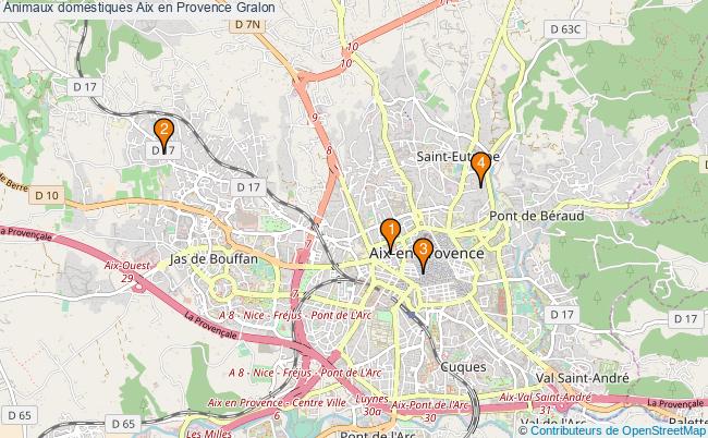 plan Animaux domestiques Aix en Provence Associations animaux domestiques Aix en Provence : 6 associations