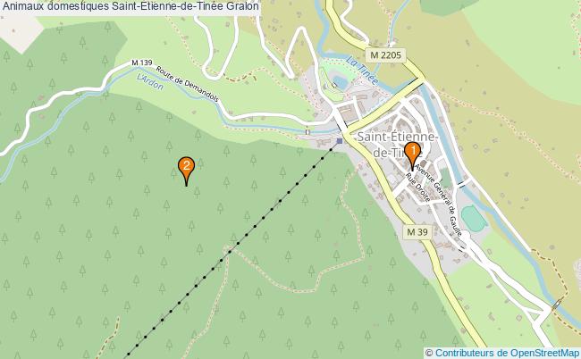 plan Animaux domestiques Saint-Etienne-de-Tinée Associations animaux domestiques Saint-Etienne-de-Tinée : 2 associations