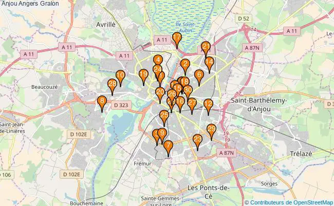 plan Anjou Angers Associations Anjou Angers : 85 associations