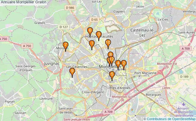 plan Annuaire Montpellier Associations annuaire Montpellier : 13 associations