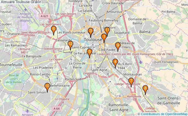 plan Annuaire Toulouse Associations annuaire Toulouse : 12 associations