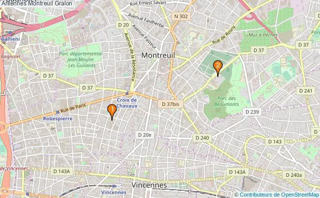 plan Antennes Montreuil Associations antennes Montreuil : 3 associations