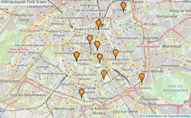 plan Anthropologues Paris Associations anthropologues Paris : 12 associations
