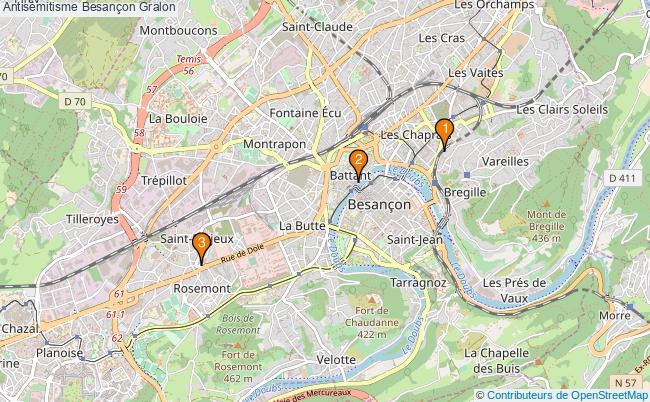plan Antisémitisme Besançon Associations antisémitisme Besançon : 5 associations