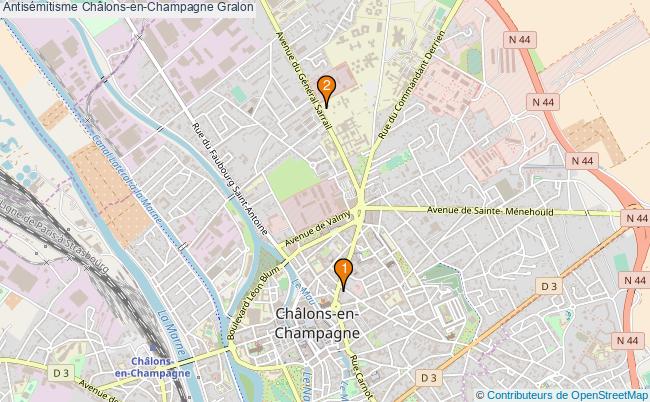 plan Antisémitisme Châlons-en-Champagne Associations antisémitisme Châlons-en-Champagne : 2 associations