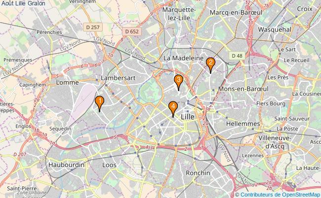 plan Août Lille Associations Août Lille : 4 associations