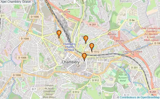 plan Apel Chambéry Associations apel Chambéry : 6 associations