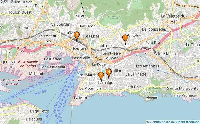 plan Apel Toulon Associations apel Toulon : 4 associations
