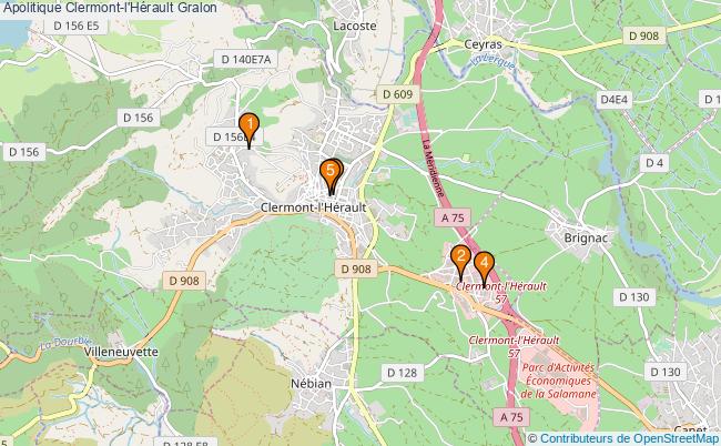 plan Apolitique Clermont-l'Hérault Associations Apolitique Clermont-l'Hérault : 5 associations