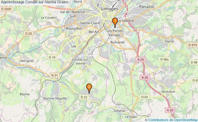 plan Apprentissage Condat-sur-Vienne Associations apprentissage Condat-sur-Vienne : 2 associations