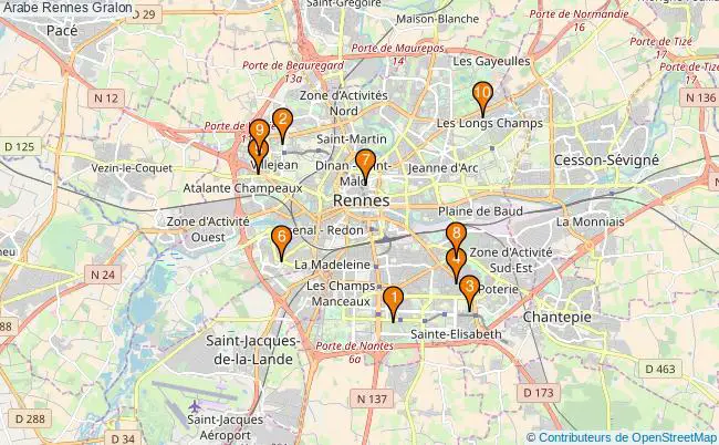 plan Arabe Rennes Associations arabe Rennes : 10 associations