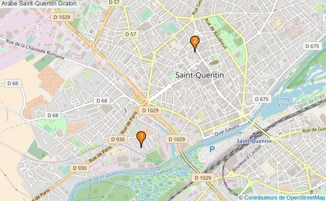 plan Arabe Saint-Quentin Associations arabe Saint-Quentin : 3 associations