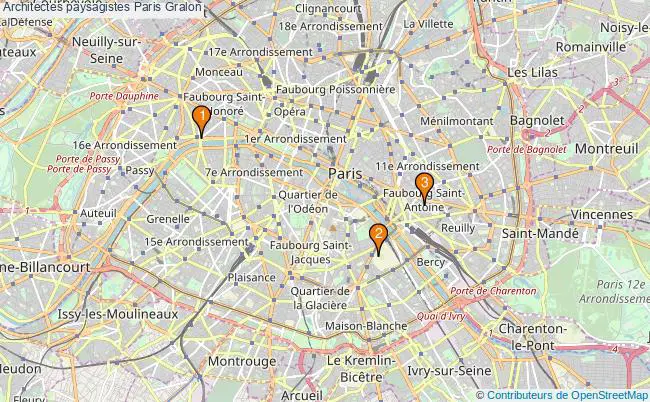 plan Architectes paysagistes Paris Associations architectes paysagistes Paris : 4 associations