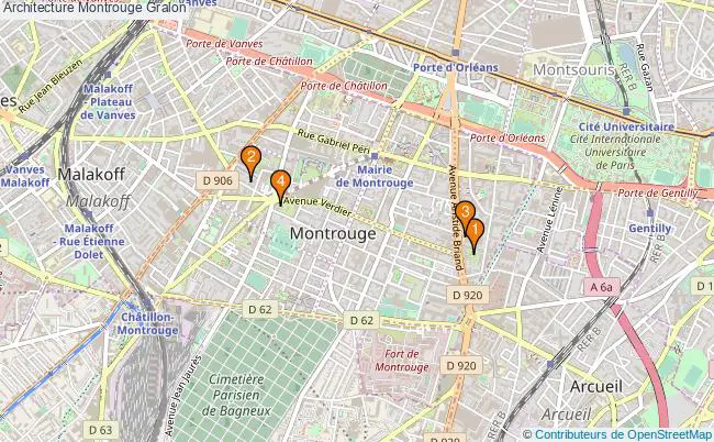 plan Architecture Montrouge Associations architecture Montrouge : 2 associations