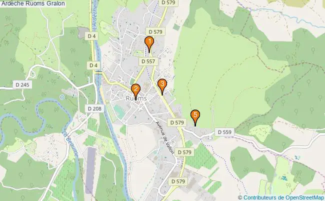 plan Ardèche Ruoms Associations Ardèche Ruoms : 6 associations