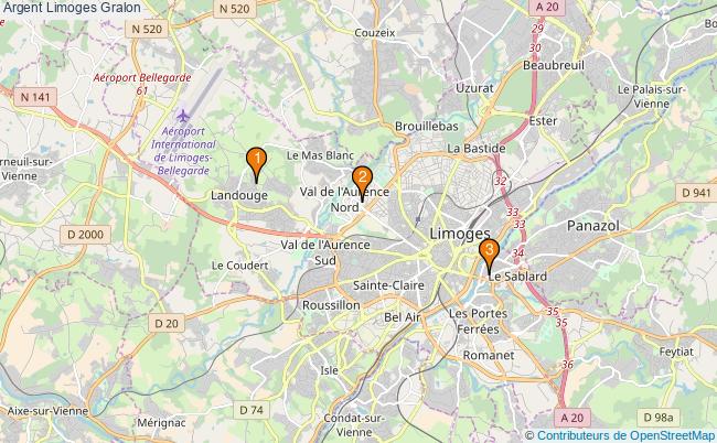 plan Argent Limoges Associations argent Limoges : 4 associations