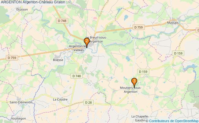 plan ARGENTON Argenton-Château Associations ARGENTON Argenton-Château : 4 associations