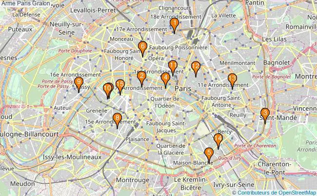plan Arme Paris Associations arme Paris : 19 associations