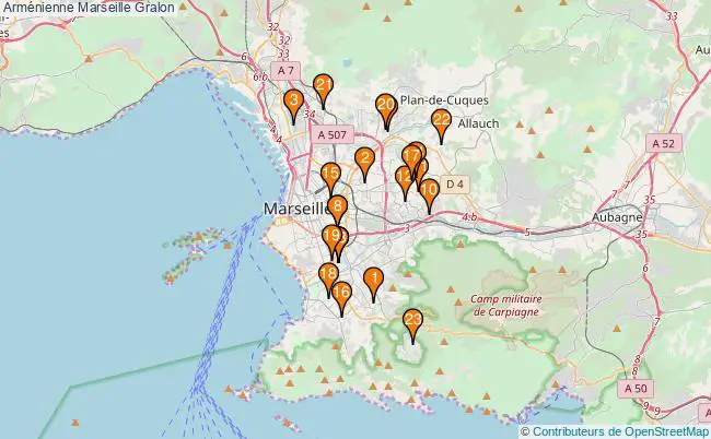 plan Arménienne Marseille Associations arménienne Marseille : 26 associations