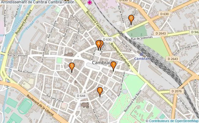 plan Arrondissement de Cambrai Cambrai Associations arrondissement de Cambrai Cambrai : 5 associations