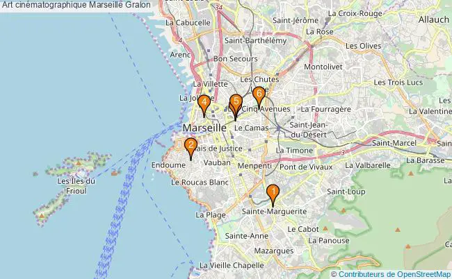 plan Art cinématographique Marseille Associations art cinématographique Marseille : 6 associations