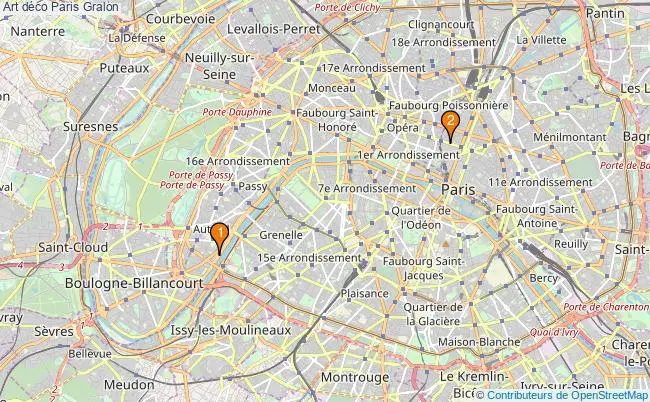 plan Art déco Paris Associations art déco Paris : 3 associations