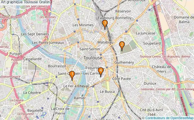 plan Art graphique Toulouse Associations art graphique Toulouse : 3 associations