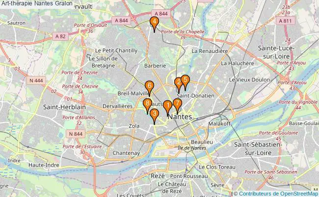 plan Art-thérapie Nantes Associations art-thérapie Nantes : 8 associations