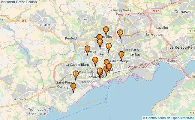 plan Artisanat Brest Associations artisanat Brest : 20 associations