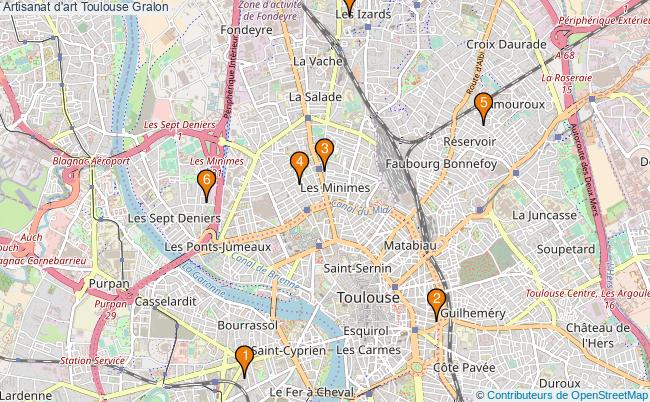 plan Artisanat d'art Toulouse Associations artisanat d'art Toulouse : 9 associations