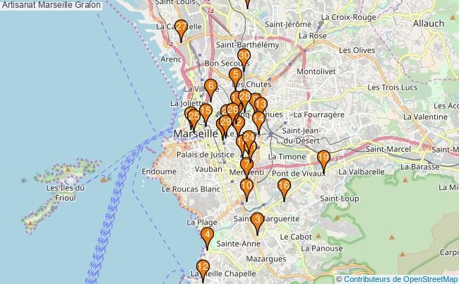 plan Artisanat Marseille Associations artisanat Marseille : 167 associations