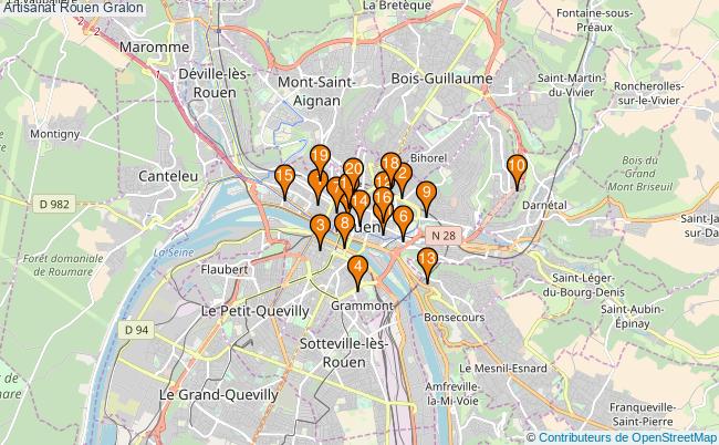 plan Artisanat Rouen Associations artisanat Rouen : 29 associations