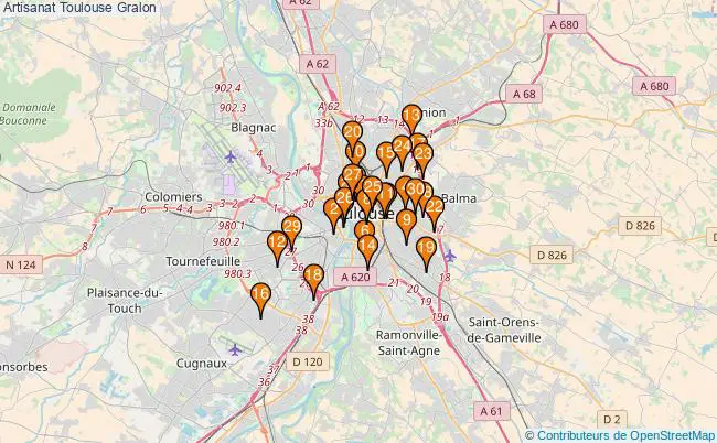 plan Artisanat Toulouse Associations artisanat Toulouse : 80 associations