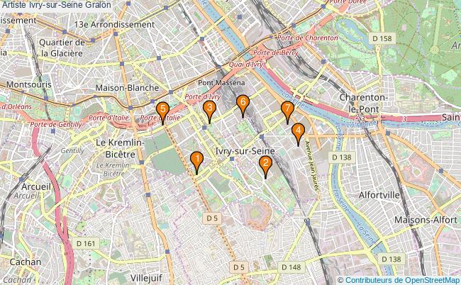 plan Artiste Ivry-sur-Seine Associations artiste Ivry-sur-Seine : 7 associations