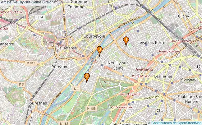 plan Artiste Neuilly-sur-Seine Associations artiste Neuilly-sur-Seine : 4 associations