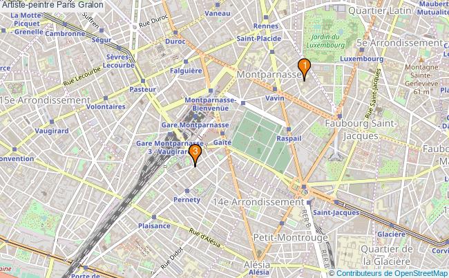 plan Artiste-peintre Paris Associations Artiste-peintre Paris : 5 associations