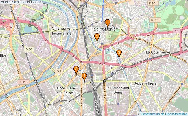 plan Artiste Saint-Denis Associations artiste Saint-Denis : 7 associations