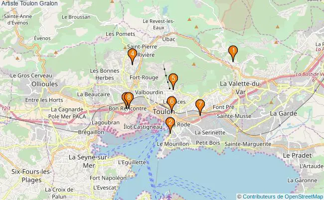 plan Artiste Toulon Associations artiste Toulon : 8 associations