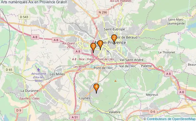 plan Arts numériques Aix en Provence Associations arts numériques Aix en Provence : 3 associations