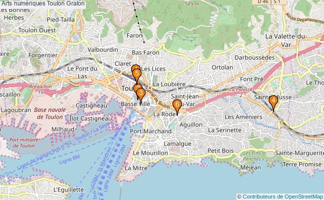 plan Arts numériques Toulon Associations arts numériques Toulon : 6 associations