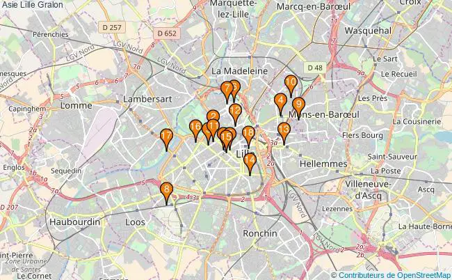 plan Asie Lille Associations Asie Lille : 21 associations