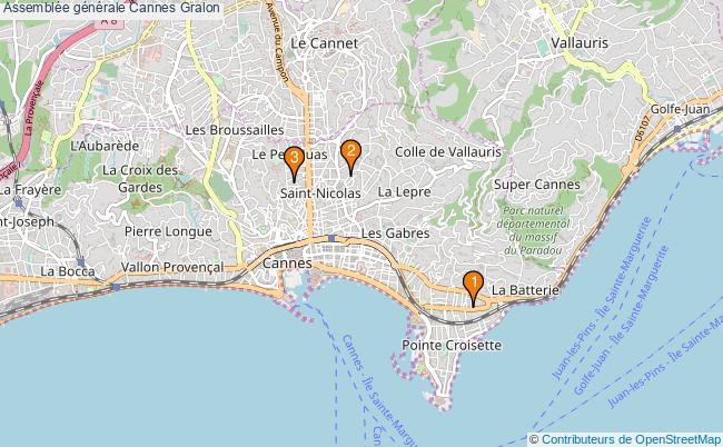plan Assemblée générale Cannes Associations Assemblée générale Cannes : 3 associations