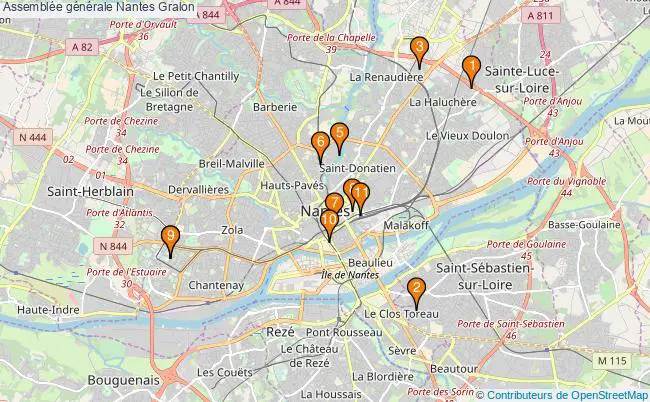 plan Assemblée générale Nantes Associations Assemblée générale Nantes : 15 associations