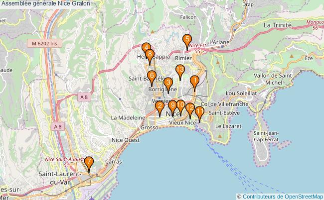 plan Assemblée générale Nice Associations Assemblée générale Nice : 10 associations