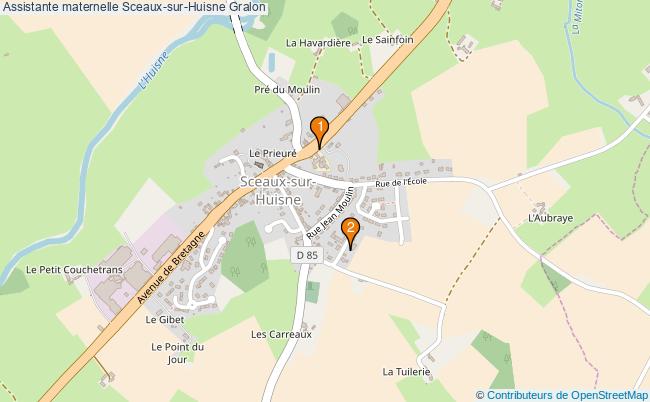 plan Assistante maternelle Sceaux-sur-Huisne Associations assistante maternelle Sceaux-sur-Huisne : 2 associations
