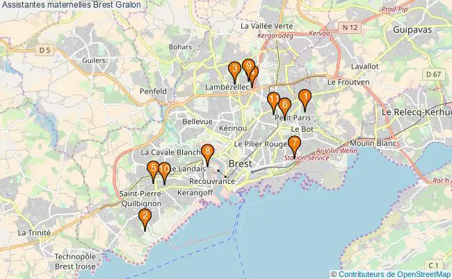 plan Assistantes maternelles Brest Associations assistantes maternelles Brest : 13 associations