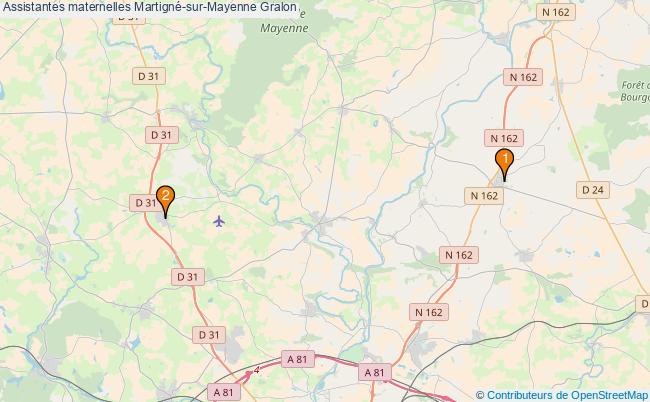 plan Assistantes maternelles Martigné-sur-Mayenne Associations assistantes maternelles Martigné-sur-Mayenne : 2 associations