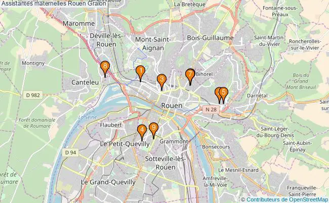 plan Assistantes maternelles Rouen Associations assistantes maternelles Rouen : 12 associations